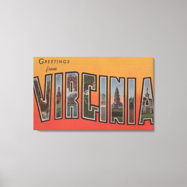 VirginiaLarge Letter ScenesVirginia 3 Canvas Print (Front)