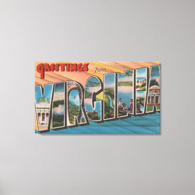 VirginiaLarge Letter ScenesVirginia Canvas Print (Front)