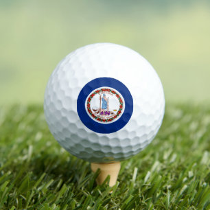 Virginian Flag, Flag of Virginia Golf Balls