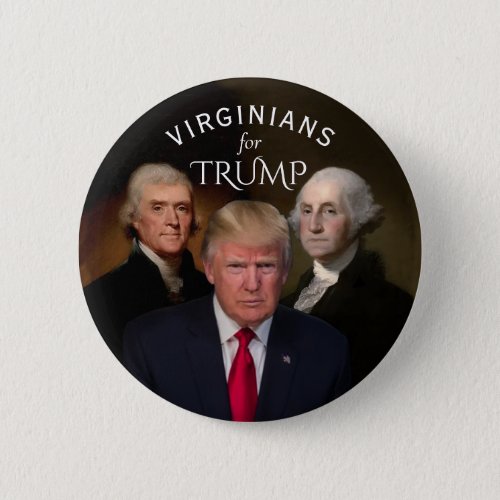 Virginians for Trump Button