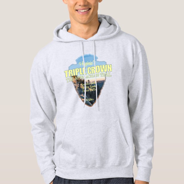 Virginia's Triple Crown (arrowhead) Hoodie (Front)