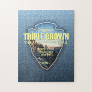 Virginia's Triple Crown (arrowhead) Jigsaw Puzzle