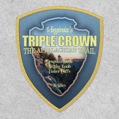 Virginias Triple Crown arrowhead  Patch
