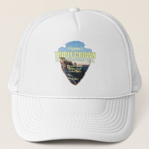 Virginias Triple Crown arrowhead Trucker Hat