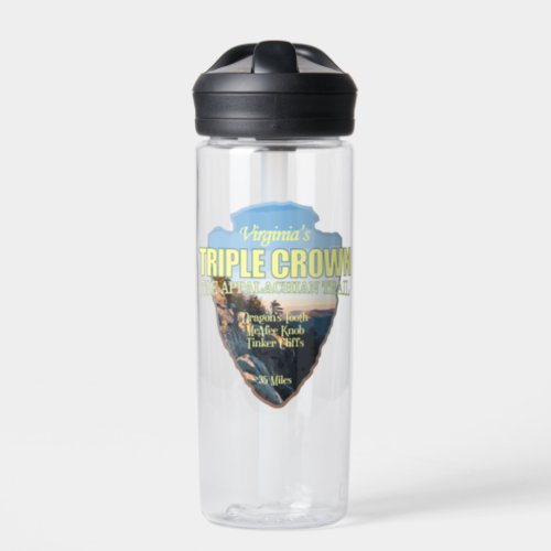 Virginias Triple Crown arrowhead  Water Bottle