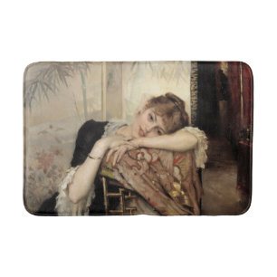 Virginie (The Parisian Woman) (by Albert Edelfelt) Bath Mat