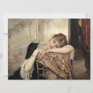 Virginie (The Parisian Woman) (by Albert Edelfelt) Card