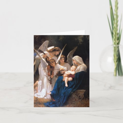 Virgins cradle hymn holiday card