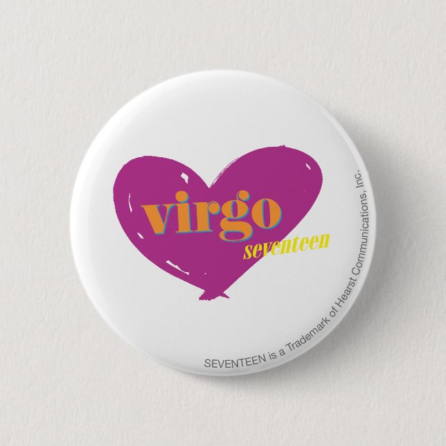 Virgo 2 pinback button (Front)