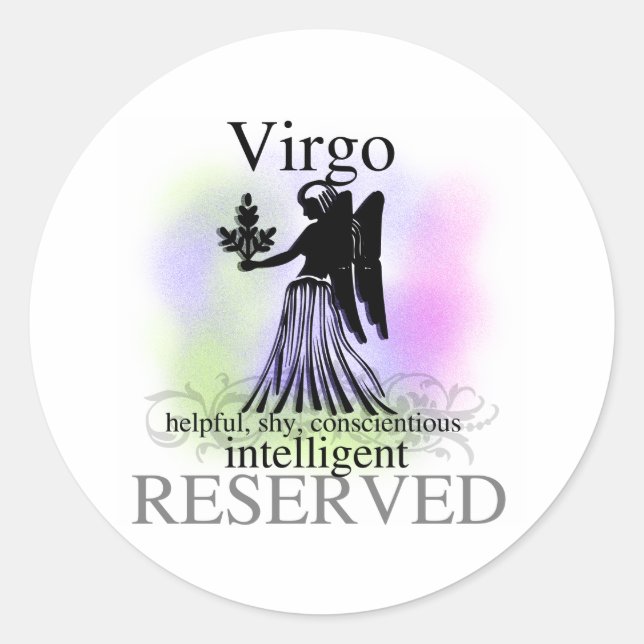 Virgo About You Classic Round Sticker (Front)