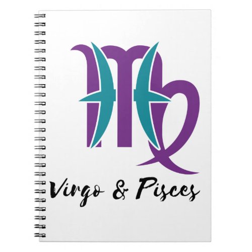 Virgo and Pisces Couples Zodiac Astrology Notebook