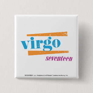 Virgo Aqua Button