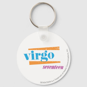 Virgo Aqua Keychain