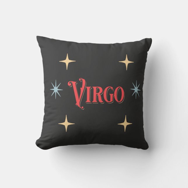 Virgo Astrological Sign  Throw Pillow (Front)
