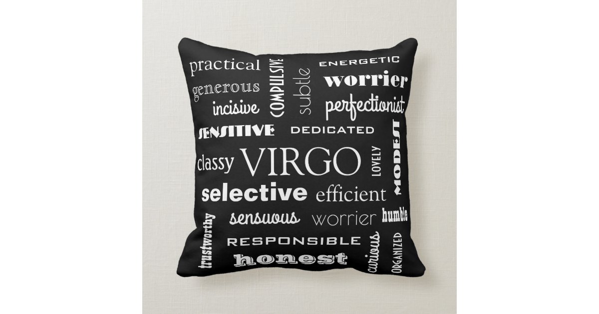 Virgo Astrological Throw Pillow