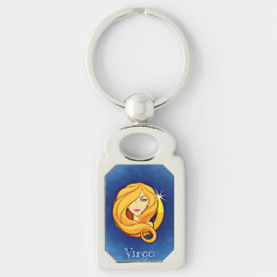 Virgo Astrological Zodiac Sign Keychain