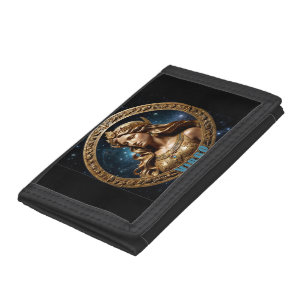 Virgo Astrology Sign Trifold Wallet