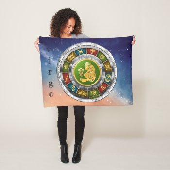 Virgo (august 23-september 22). Zodiac Signs. Fleece Blanket by VintageStyleStudio at Zazzle