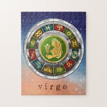 Virgo (august 23-september 22). Zodiac Signs. Jigsaw Puzzle by VintageStyleStudio at Zazzle