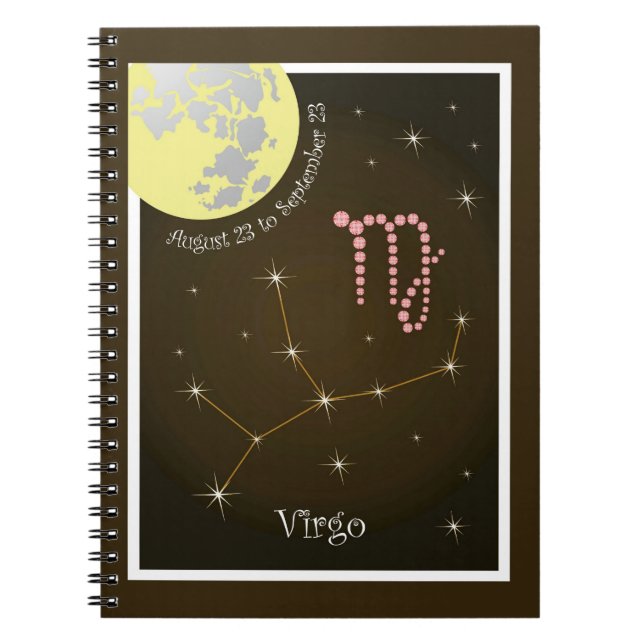 Virgo August 23 to September 23 Notizheft Notebook (Front)