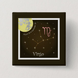 Virgo August 23 to September 23 Pinback Button