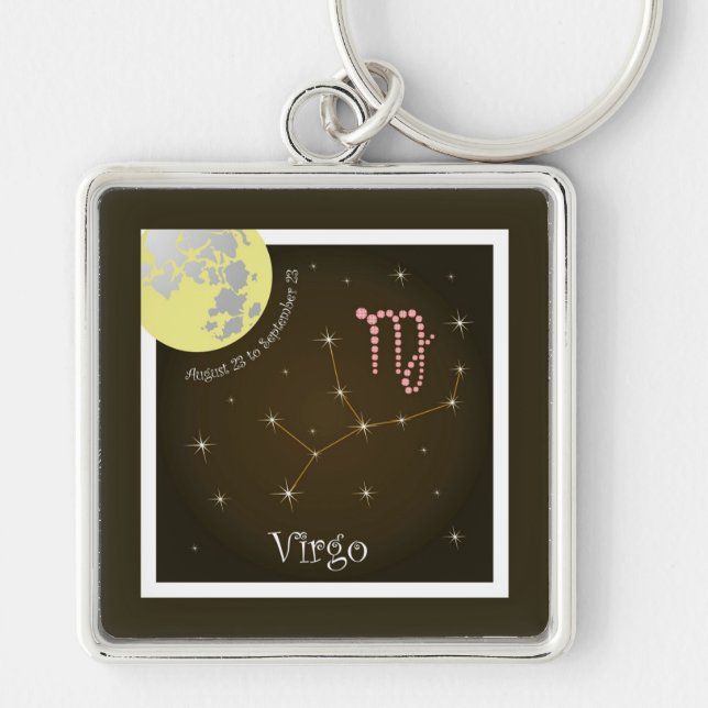 Virgo August 23 to September 23 Schlüsselanhänger Keychain (Front)