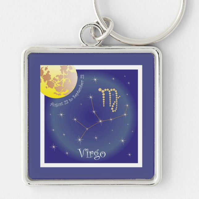 Virgo August 23 to September 23 Schlüsselanhänger Keychain (Front)