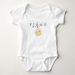 Virgo Baby Jumper Sun Sign Happy Face Zodiac Sign Baby Bodysuit