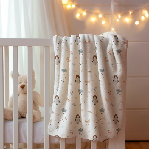 Virgo Baby _ Soft and Gentle Star Sign  Baby Blanket