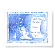 Virgo birthday art print