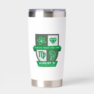 Virgo Birthday Crest™ for August 23-31 Insulated Tumbler