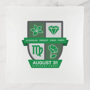 Virgo Birthday Crest™ for August 23-31 Trinket Tray