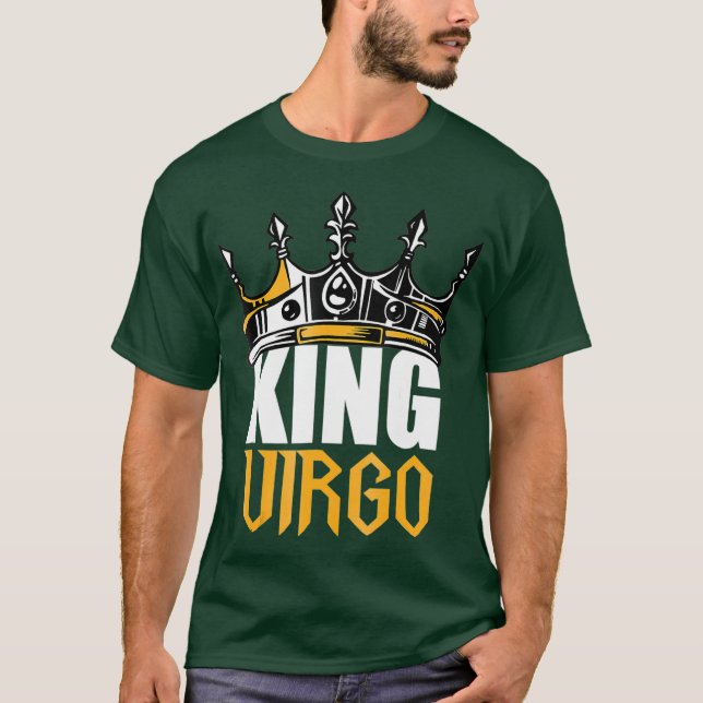 Virgo Birthday Gifts  King Virgo Zodiac T-Shirt (Front)