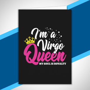 Virgo Birthday Queen Astrology August September Card