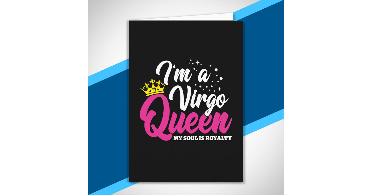 Virgo Birthday Queen Astrology August September Card Zazzle