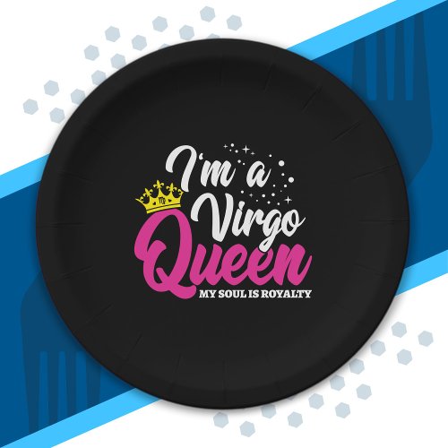 Virgo Birthday Queen Astrology August September Paper Plates
