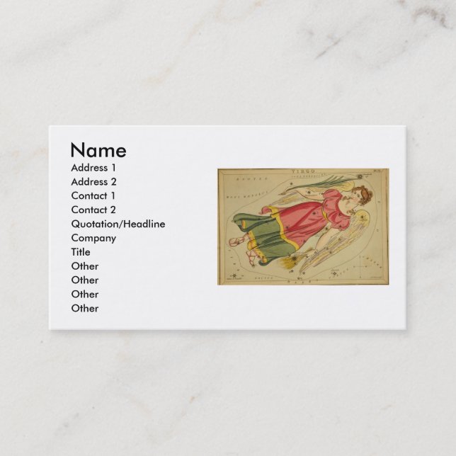 Virgo Business Card (Front)