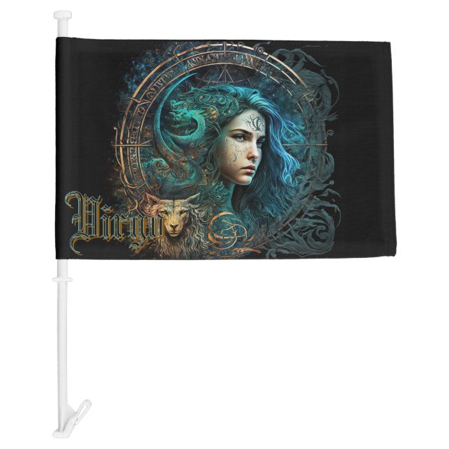 Virgo Car Flag (Front)