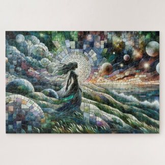 Virgo: Celestial Mosaic Harvest Jigsaw Puzzle