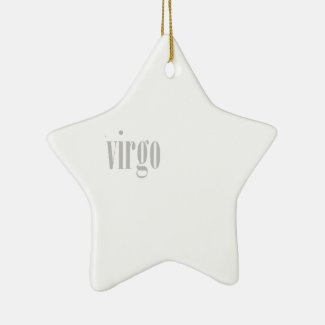 virgo ceramic ornament