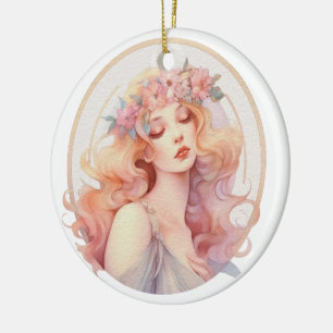 Virgo Ceramic Ornament