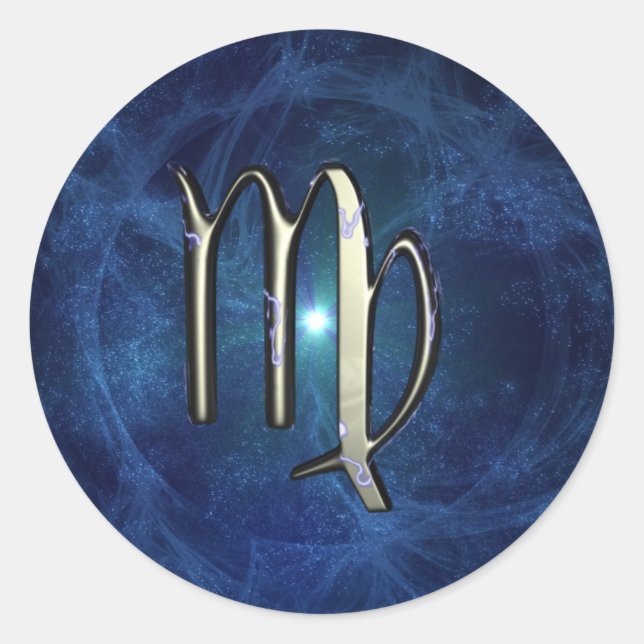 Virgo Classic Round Sticker (Front)