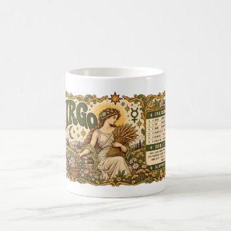 Virgo Coffee Mug – Vintage Harvest Zodiac Art