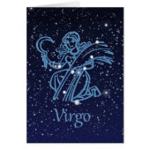 Virgo Constellation and Zodiac Sign with Stars (Front)