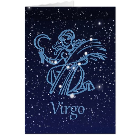 Virgo Constellation and Zodiac Sign with Stars (Front)