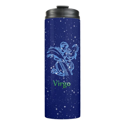 Virgo Constellation and Zodiac Sign with Stars Thermal Tumbler