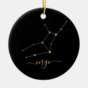 Virgo Constellation Ceramic Ornament