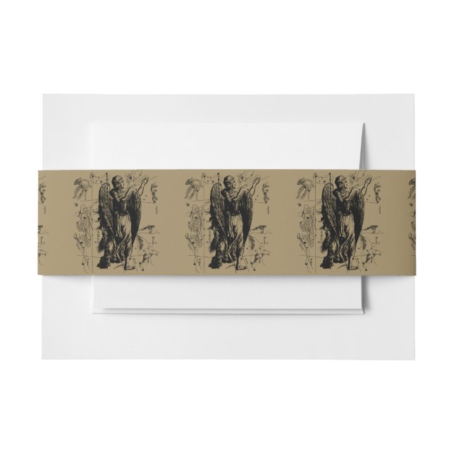 Virgo Constellation Hevelius 1690 Aug23 - Sept22 Invitation Belly Band (Front Example)