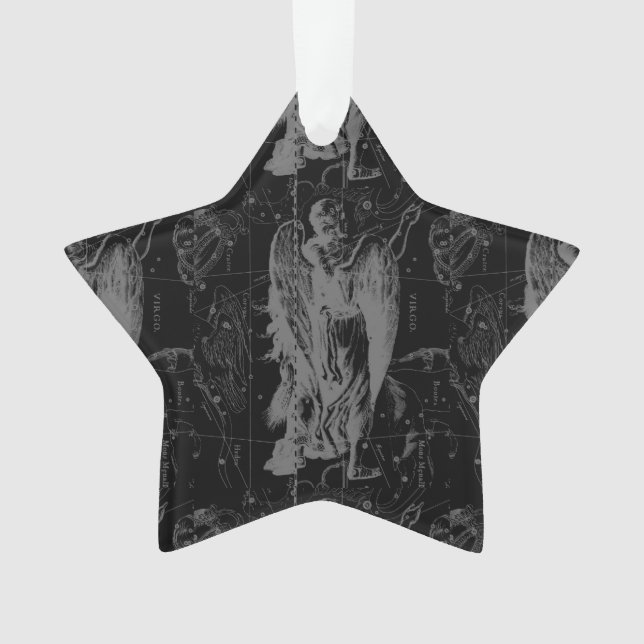 Virgo Constellation Hevelius 1690 Aug23 - Sept22 Ornament (Front)