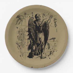 Virgo Constellation Hevelius 1690 Aug23 - Sept22 Paper Plates